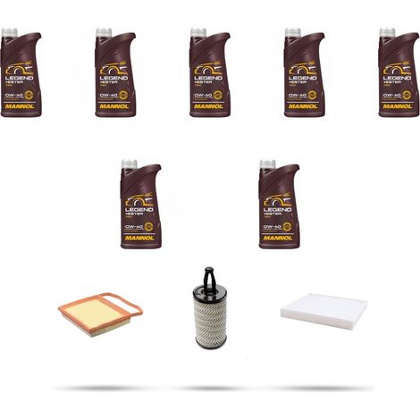 Kit tagliando 3 FILTRI e 7L OLIO compatibile con Mercedes Classe C (W205,S205,C205) 43 AMG 287kw Dal 2018 (1/4)