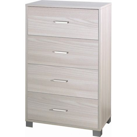 Cajonera dormitorio 4 cajones oficina diseño moderno Elita - Olmo