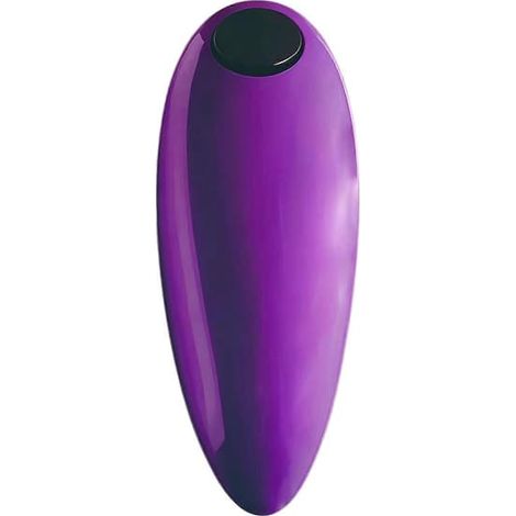 Ouvre-boîte électrique à un bouton pour boîtes et bouteilles, ustensile de cuisine compact et pratique avec lame tranchante et sécurisée (violet). (1/4)