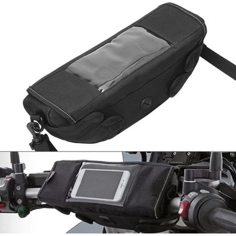 Sacoche de vélo - Sacoche de guidon étanche - Accessoires vélo - Sacoche de guidon moto/vélo - Avec poche pour téléphone portable
