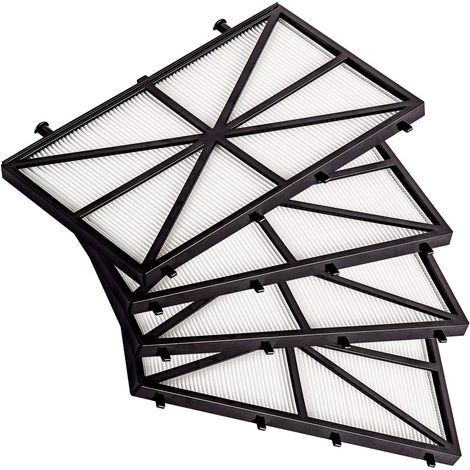 Kit de 4 cartouches de filtration 50 microns pour robot de piscine – Maytronics Dolphin, 27.7 x 13.2 cm, réf. 9991425ASSY