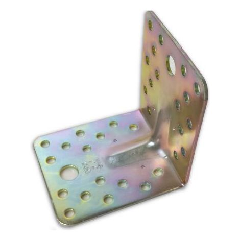 PIASTRA PIEGATA MM 100X100X90 mm ZINCATA GIALLA (1/2)
