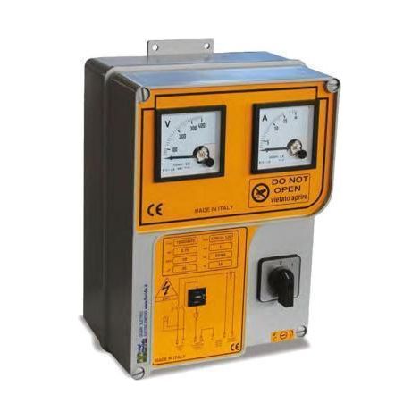 ADM-VA Avviatore Diretto Voltmetro Amperometro Elettropompa Monofase Quadro  HP 0,75 KW 0,55