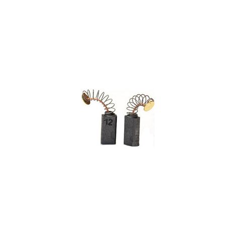 Juego de 2 carbones adaptables para Bosch. Dimensiones: 5 x 8 x 9 mm.