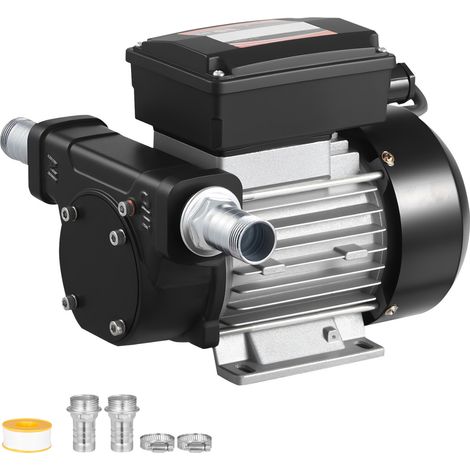 Mophorn Pompa elettrica per trasferimento carburante 230V, portata di 60 L/min, altezza di aspirazione massima 2,4 m, altezza di sollevamento massima 13,7 m, ideale per veicoli