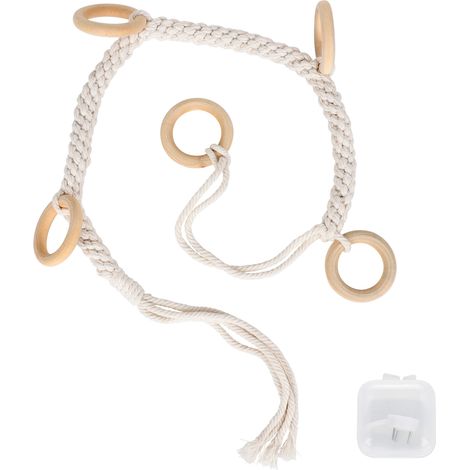 Support suspendu pour plantes aériennes, support à pompon en tissu tissé, support décoratif pour plantes aériennes (1/5)