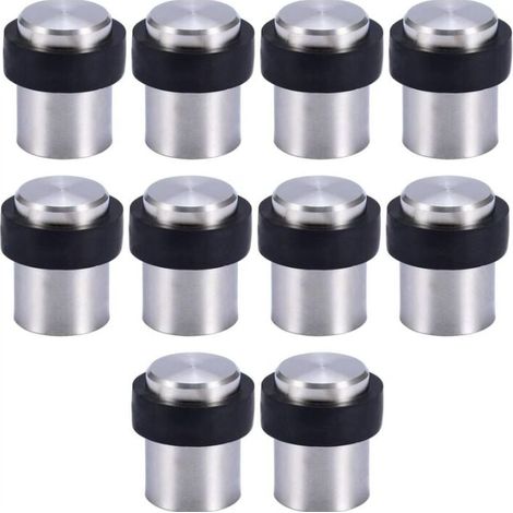 10 X Butoir de Porte de Sol 4.6 cm en Acier Inox Arrêt de Porte Butoir Bloque Porte (1/5)