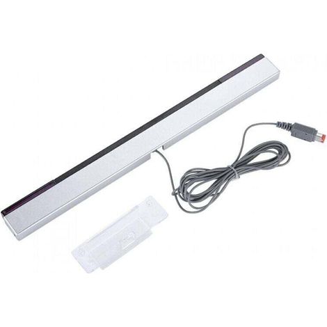 Barre de Capteur pour Wii, Barre de Capteur de Rayon Infrarouge Filaire de Remplacement, Barre de Capteur de Mouvement de Rayon IR Portable Professionnelle Compatible pour Wii et pour Console (1/4)