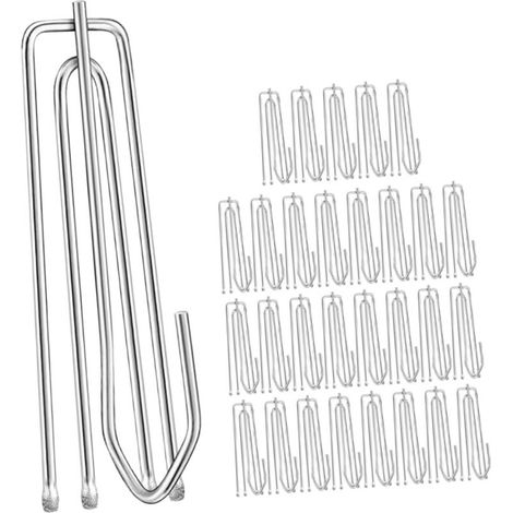 Bardusch-30 pièces Crochet Rideau Quatre Griffes Acier Inoxydable Crochets Pince pour Fenêtre Remplacement Facile pour Rideaux à Plis (1/4)