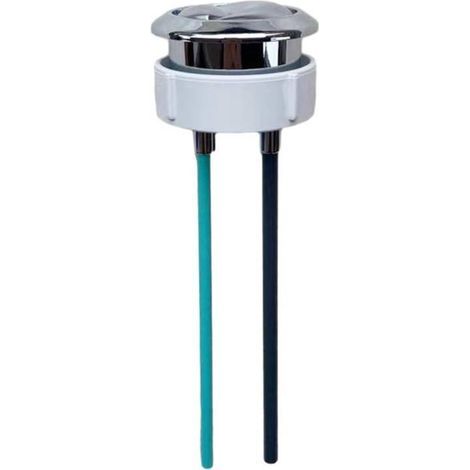 Bouton de remplacement chromé pour toilettes à double chasse Geberit (48 mm) (1/4)