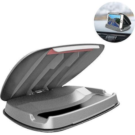 Support de téléphone portable pour voiture, support de téléphone portable pour voiture, support de smartphone pour tableau de bord avec surface antidérapante, compatible avec tous les appareils de 3 à
