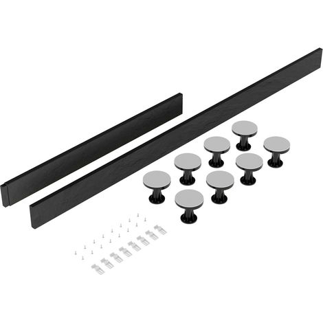 Hudson Reed Tray Leg Set 105mm High for Rectangular Trays for upto 1200mm - Slate Grey (1/4)