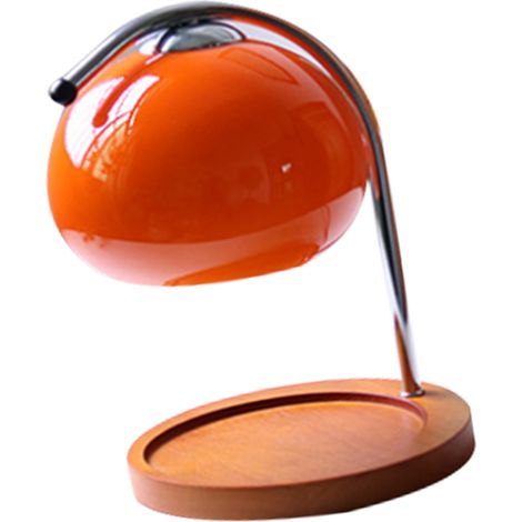 Lampe à cire parfumée rétro avec plateau de rangement en bois, chauffe-bougie en verre, lampe de chevet d'ambiance, 220 V (UE) (1/5)