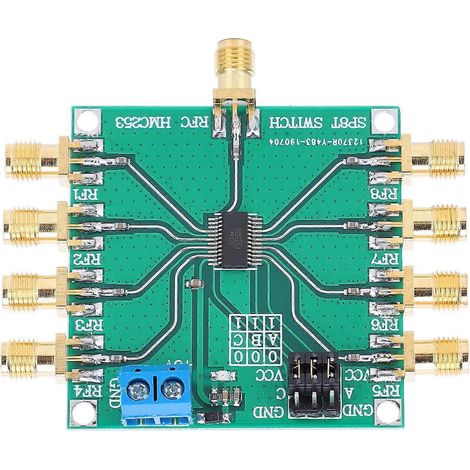 Commutateur unipolaire à huit positions RF, composants électroniques non réfléchissants HMC253 DC 2,5 GHz (1/4)