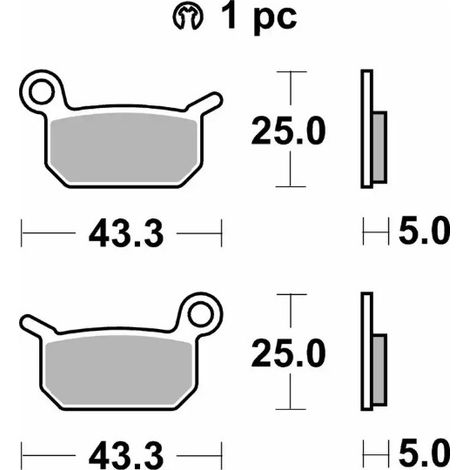 Pastillas de freno SBS nuevas KH325 para competición todoterreno, sinterizadas, color dorado, para KTM SXE-5 eléctrica 19-, SX 50 09-, SX 65 04-08, Husqvarna EE-5 19-, CR 50 06-, SM 50- 10-, TC 50 17-