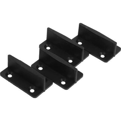 4 pièces guide de sol pour porte de grange coulissante, plastique (1/5)