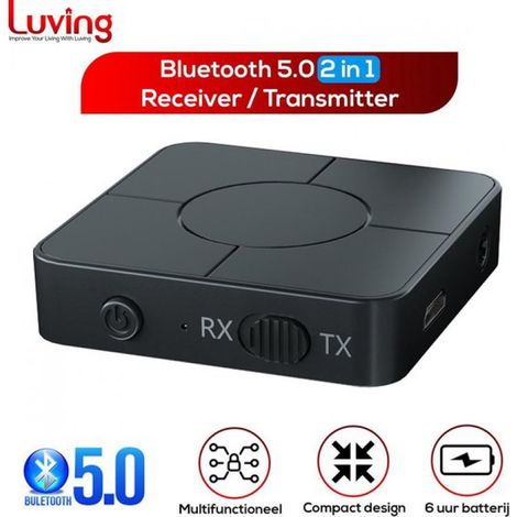 ™ - KN326 - Bluetooth-Empfänger - Bluetooth-Sender - Sender und Empfänger - 3,5-mm-AUX-/Cinch-Anschluss - Freisprechfunktion (1/5)