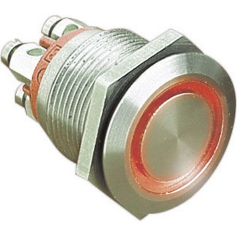 Bulgin MPI002/TERM/WH MPI002/TERM/WH Vandalismusgeschützter Drucktaster 24 V/DC 0.05 A 1 x Aus/(Ein)