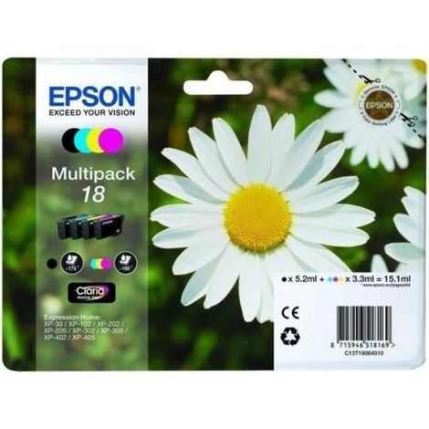 Cartouche d'encre Epson PACK PAQUERETTE 4CL (1/4)