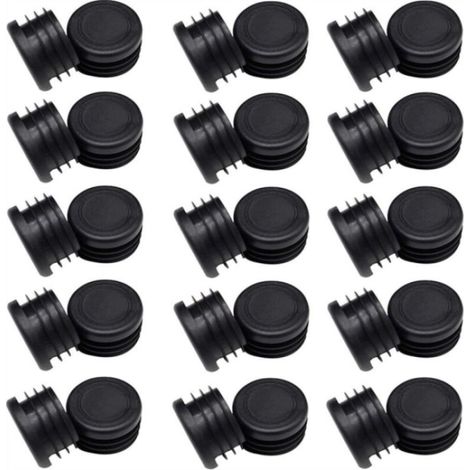 Lot de 30 bouchons ronds pour tuyaux, embouts, bouchons ronds en plastique, pour trous (1/5)