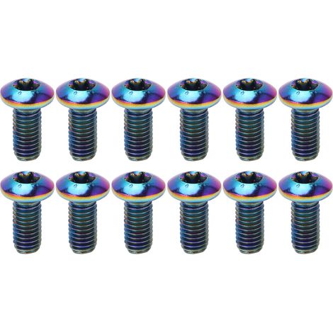 Lot de 12 vis M5x11,5 mm pour disques de frein de vélo, en acier allié, pour VTT (1/5)