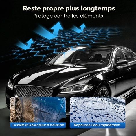 Revêtement Céramique Graphène pour Voiture – Dureté 9H, Hydrophobe, Haute Brillance, Nano Protection Longue Durée pour Peinture, Verre et Jantes (2PCS) (1/5)