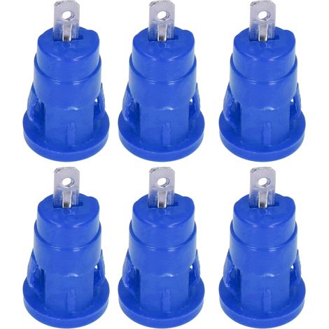 100 Pièces Douilles à Anneau 4mm Sécurisées en Cuivre Nickelé pour Connexions Électriques Bleues (1/5)