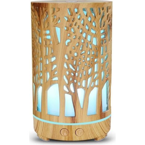 Diffuseur Huiles Essentielles - Ultrasons Silencieux 300 ml - Pour Yoga Spa Bureau Chambre - 4 h Mode Continu 6 h Mode Intermittent - 1 Pièce (1/5)