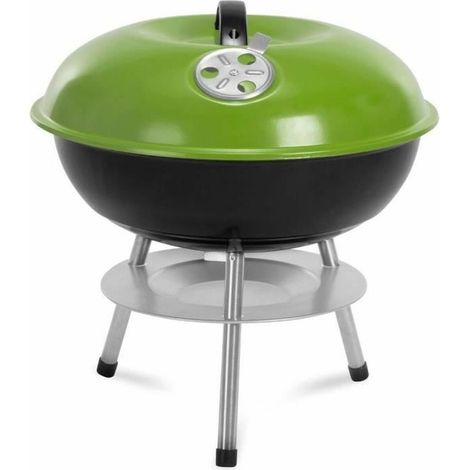 Barbecue fieldmann fzg 1102g tragbar mit verchromtem Deckel