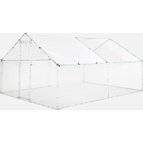 Gallinero y aviario de acero galvanizado