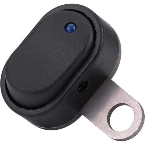 Wasserdichter Motorradschalter, Akozon 12V Motorrad-Roller Ein-/Ausschalter für Scheinwerfer am Lenker, wasserdichter Schalterknopf (Typ D) (1/5)