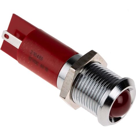 Voyant LED lumineux Rouge RS PRO, dia. 14mm, 12V c.c. ( Prix pour 1 )