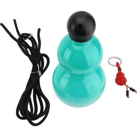 Wasserflasche im Kalebasse-Design, 800 ml, chinesisches Retro-Design, tragbare Sport-Trinkflasche im Kalebasse-Stil mit Tragegurt für Herren