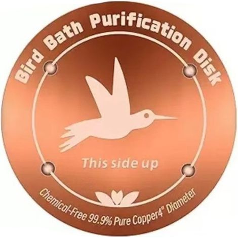 Purificateur d'eau en cuivre physique pour bain d'oiseaux, idéal pour les fontaines de jardin et d'extérieur - Feuille de cuivre pur à 99,99 % de 0,6 mm d'épaisseur, finition or rose, 10 cm x 10 cm (1/5)