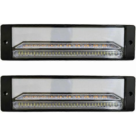 Lot de 2 feux clignotants étanches à LED (147 LED) pour camping-car, feux de recul (1/5)