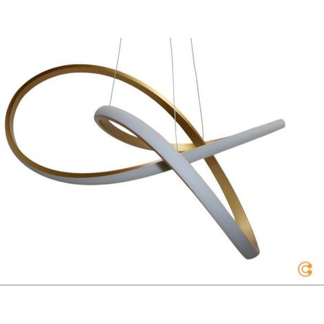 [NEUWERTIG] B-Ware JUST LIGHT Hängeleuchte Maria LED Pendelleuchte dimmbar messing 3-stufig 57cm (1/2)