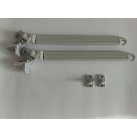 Braccetti per Tende da Sole in Alluminio 50 cm Coppia Kit con Ganci Vari Colori (1/5)