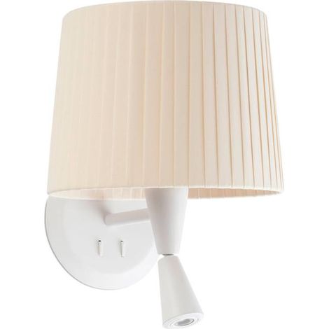 Faro SAMBA - Lampada da lettura Lampada da parete Bianca, E27 (1/4)