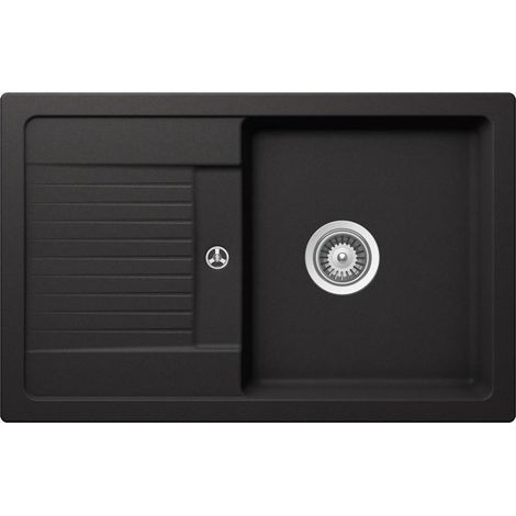 Schock Einbauspüle Cristalite Lima D-100 S A GNE Nero Exzenterbedienung (1/3)