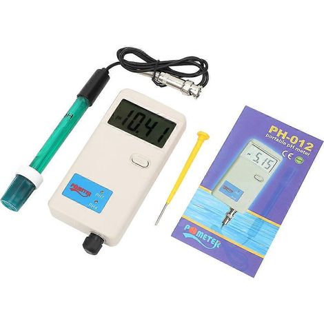 012 Tragbares pH-Meter Säuremessgerät pH-Tester Temperaturkompensation (1/4)