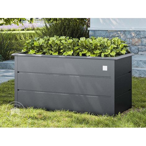 GFP Primeyard LILLY Huerto urbano de acero galvanizado en caliente 150x75x78 cm: ergonómico, inoxidable, con protección contra babosas, ideal para jardín y balcón. (1/3)