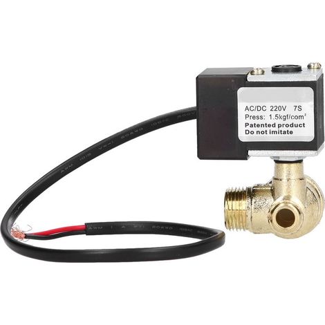 Électrovanne électrique, retard silencieux, pour accessoires de pompe de compresseur d'air OTS AC/DC 220V (1/5)