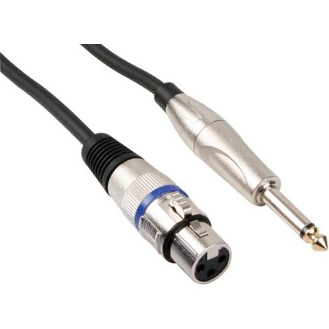 Cavo xlr - xlr femmina / jack audio 6,35 mm - mono - 3 m (1/2)