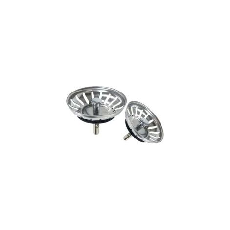 Filtre à Évier de Cuisine, Filtre Bouchon Crépine d'Évier, Acier Inoxydable Égouttoir D’évier pour Votre Cuisine Salle Bain-Diamètre 80mm (2 Paquets)- Crezuo (1/4)