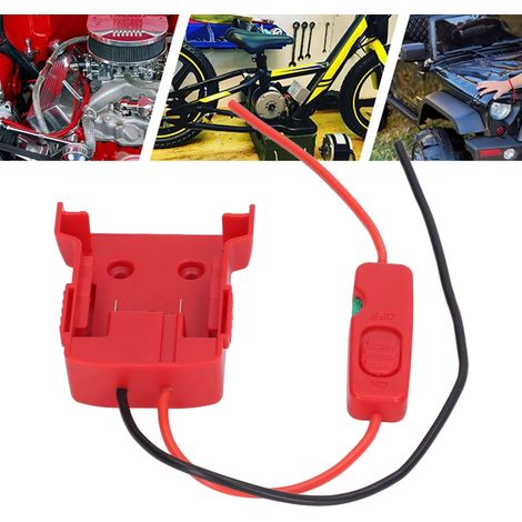 Adaptateur de batterie avec trous de fixation pour batteries Miwage 18V M18 avec bornes à fusible (1/5)