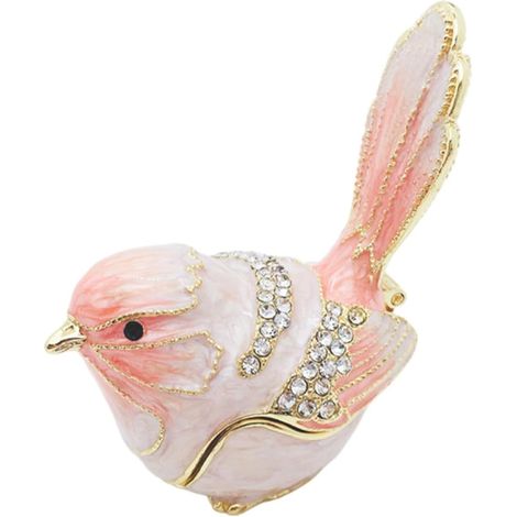 à bagues légère et élégante en forme d oiseau émaillé en