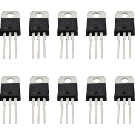 10PCS LM317T LM317 Régulateur de tension à trois bornes réglable TO-220 Sortie transistor 1.5A 1.2V To 37V (1/2)