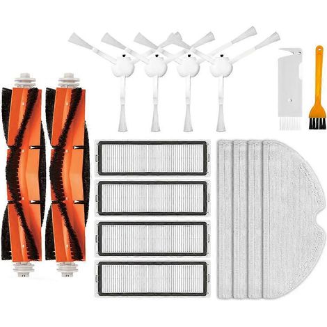 Compatible avec l'aspirateur robot laveur Xiaomi Robot Vacuum Mop 2C / XMSTJQR2C : brosse latérale rotative, filtre HEPA, chiffon de nettoyage et autres accessoires. (1/5)