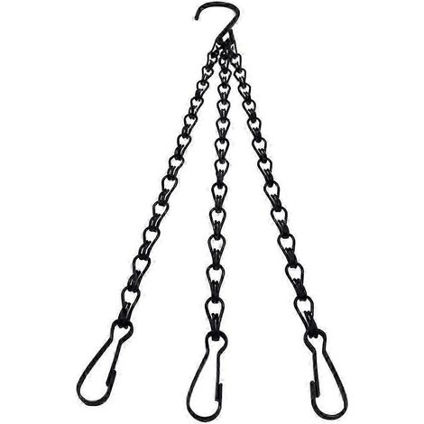 Chaînes de suspension pour plantes, paniers et pots de fleurs, suspensions à chaînes, jardinières suspendues, pots de fleurs suspendus d'intérieur/extérieur-50cm Style 1