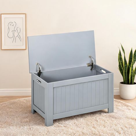 Armoire de rangement gris en MDF 81 x 40 x 46 cm (1/5)